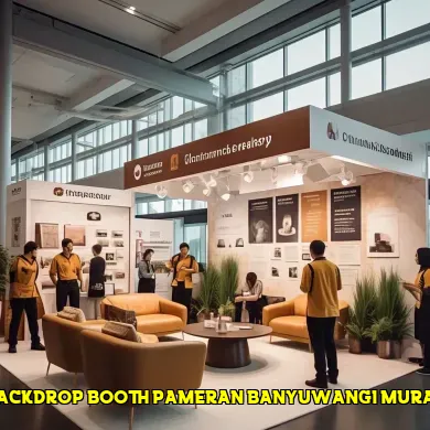 backdrop booth pameran banyuwangi murah
